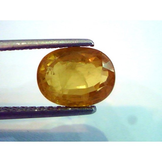 3.36 Ct Natural Yellow Sapphire Pukhraj Jupiter Gemstone(Heated)
