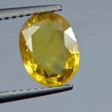 2.15 Carat Natural Bangkok Yellow Sapphire Gemstone,Real Pukhraj 2.15 Carat Natural Bangkok Yellow Sapphire Gemstone,Real Pukhraj