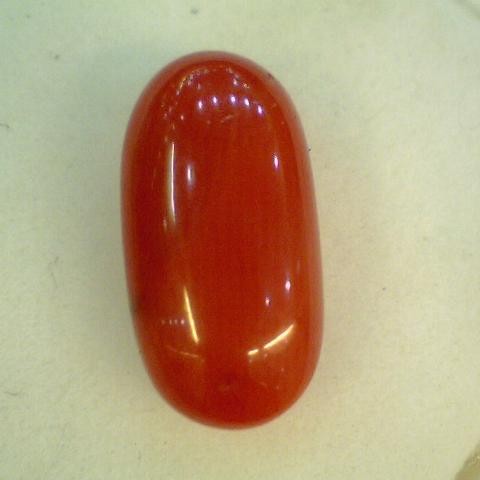 2.85 Natural Italian Coral Oval Shaped,Real Moonga