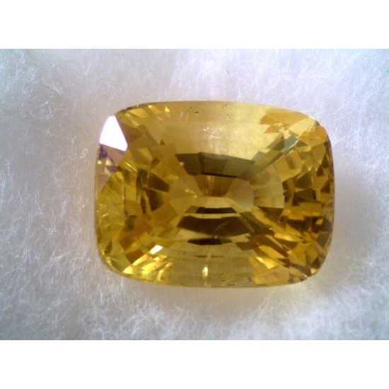 Huge 10.49 Ct Untreated Unheated Top Natural Yellow Sapphire