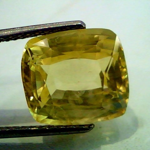 Huge 11.17 Ct Unheated Untreated Natural Ceylon Yellow Sapphire