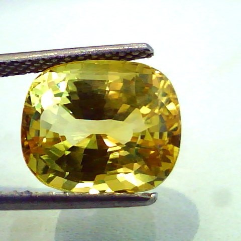 Huge 11.28 Ct Unheated Untreated Natural Ceylon Yellow Sapphire