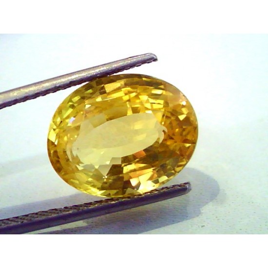 Huge 11.63 Ct Unheated Untreated Natural Ceylon Yellow Sapphire