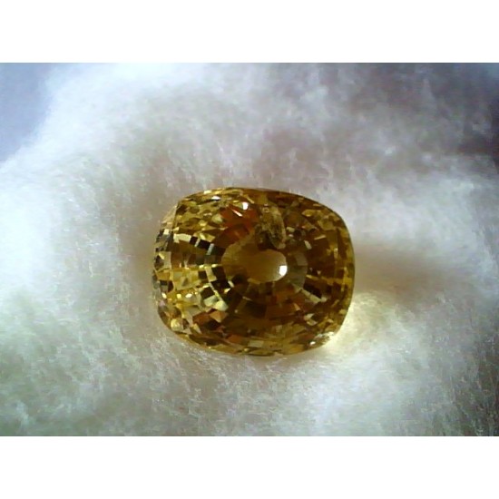 Huge 12.51 Ct Unheated Untreated Natural Ceylon Yellow Sapphire