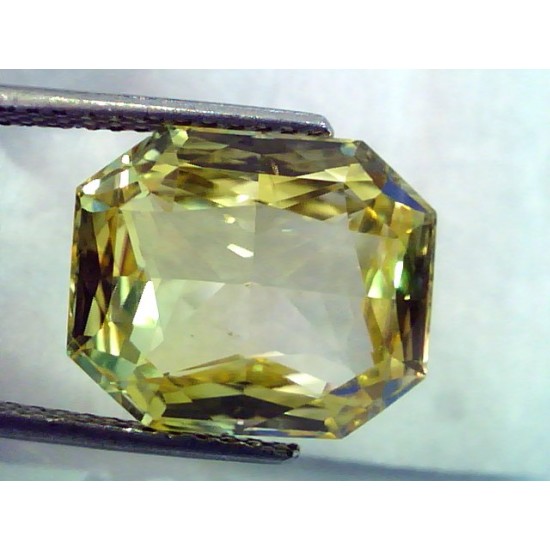 Huge 14.31 Ct Unheated Untreated Natural Ceylon Yellow Sapphire