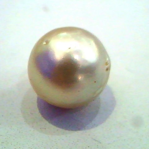Big 15.66 Ct Certified Natural Round South Sea Pearl, Moti