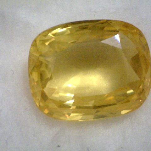 Huge 17.85 Ct Unheated Untreated Natural Ceylon Yellow Sapphire