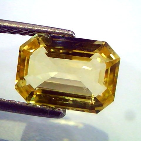 3.47 Ct Unheated Untreated Natural Top AA Ceylon Yellow Sapphire