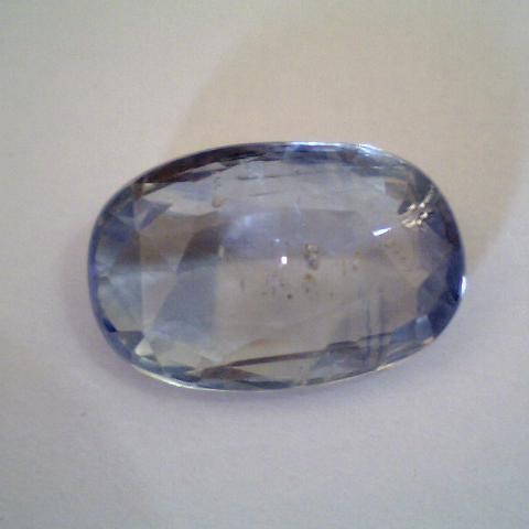 3.55 Carat Unheated Untreated Natural Blue Sapphire From Ceylon