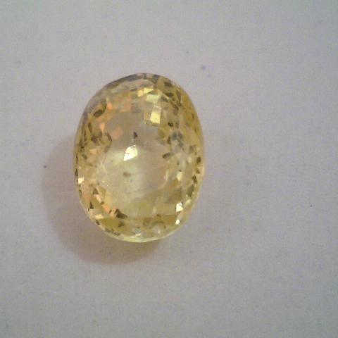 3.63 Ct Unheated Untreated Natural Ceylon Yellow Sapphire Gems