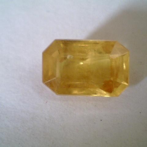 3.65 Ct Premium Grade Natural Bangkok Yellow Sapphire,Pukhraj