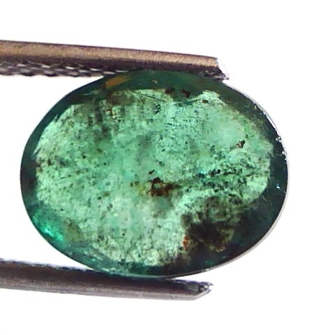 3.63 Ct Untreated Natural Zambian Emerald Panna Mercury Gemstone