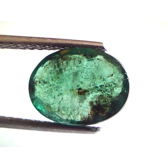 3.63 Ct Untreated Natural Zambian Emerald Panna Mercury Gemstone