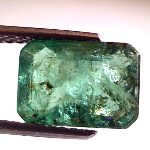 3.65 Ct Untreated Natural Zambian Emerald Panna Mercury Gemstone