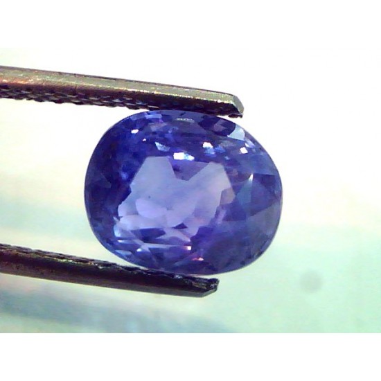3.79 Carat Unheated Untreated Natural Ceylon Blue Sapphire