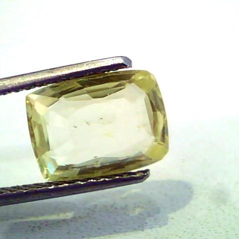 3.80 Ct Unheated Untreated Natural Ceylon Yellow Sapphire AAA