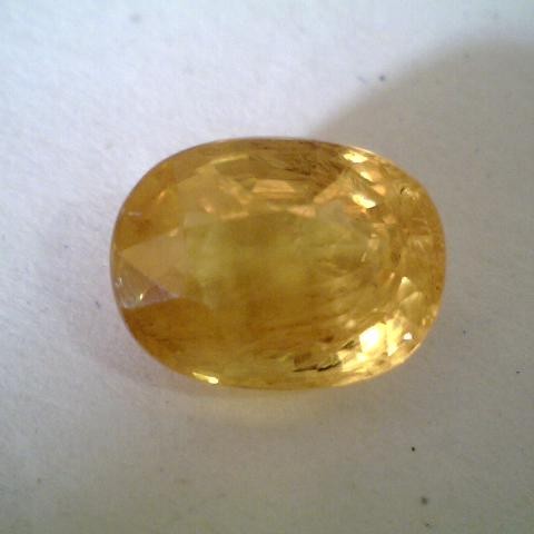 3.85 Ct Premium Grade Natural Bangkok Yellow Sapphire,Pukhraj 3.85 Ct Premium Grade Natural Bangkok Yellow Sapphire,Pukhraj