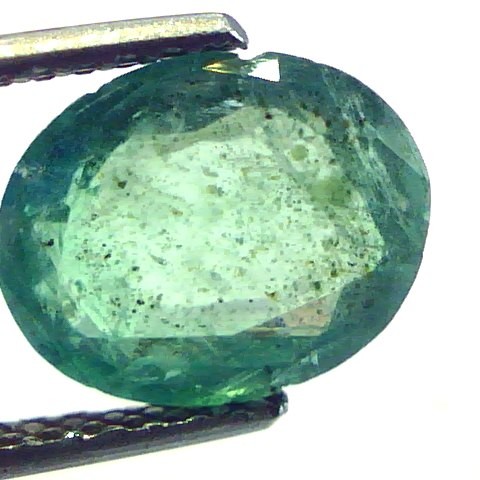 3.81 Ct Untreated Natural Zambian Green Emerald Panna Gemstone