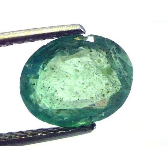 3.81 Ct Untreated Natural Zambian Green Emerald Panna Gemstone