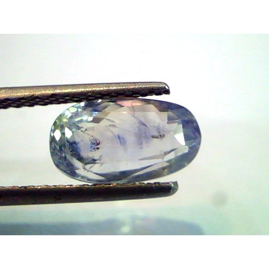3.89 Carat Unheated Untreated Natural Blue Sapphire From Ceylon