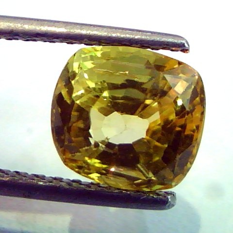 3.92 Ct Untreated Natural Srilankan Yellow Sapphire Pukhraj AAA