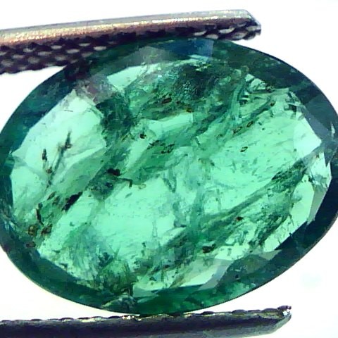 4.06 Ct Untreated Natural Zambian Green Emerald Panna Gemstone