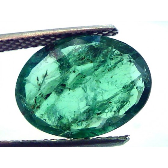 4.06 Ct Untreated Natural Zambian Green Emerald Panna Gemstone