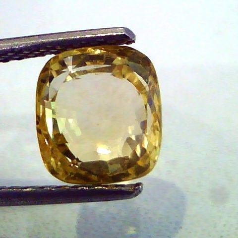4.02 Ct Unheated Untreated Natural Ceylon Yellow Sapphire AAAAA