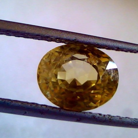 4.15 Ct top Grade Untreated Natural Ceylon Yellow Sapphire A++++