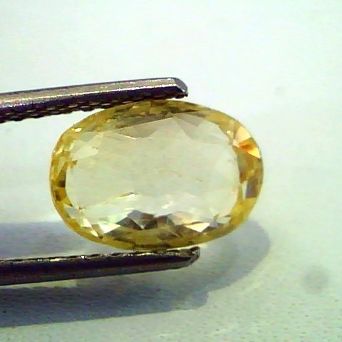 4.2 Ct Unheated Untreated Natural Ceylon Yellow Sapphire/Pukhraj