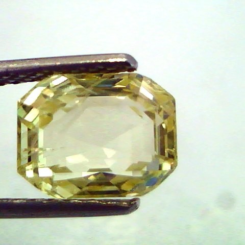 4.23 Ct Unheated Untreated Natural CeylonYellow Sapphire/Pukhraj