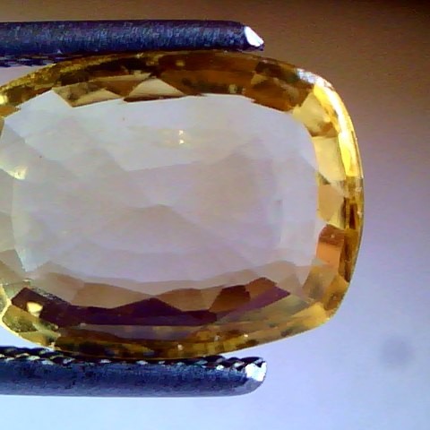 4.2 Ct Untreated Natural Ceylon Yellow Sapphire Pukhraj Gems A+