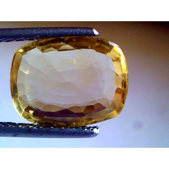 4.2 Ct Untreated Natural Ceylon Yellow Sapphire Pukhraj Gems A+