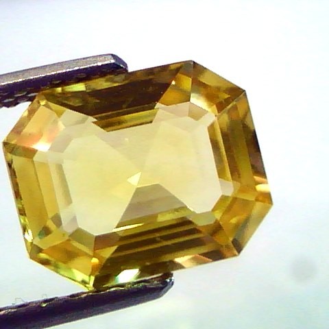 4.28 Ct Unheated Untreated Natural Ceylon Yellow Sapphire AAAAA