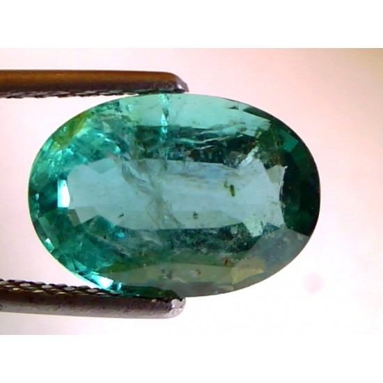 4.39 Ct Untreated Natural Zambian Emerald,Real Panna vvs clean