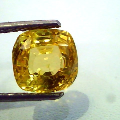 4.45 Ct Unheated Natural Ceylon Yellow Sapphire/Pukhraj AAAAA