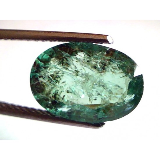 4.68 Ct Untreated Natural Zambian Emerald Panna Mercury Gemstone