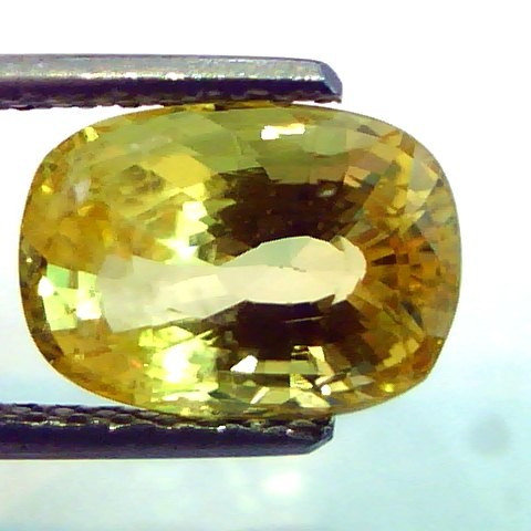 4.73 Ct Unheated Untreated Natural Ceylon Yellow Sapphire AAA