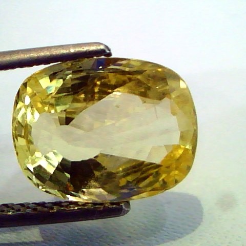5 Ct Unheated Untreted Natural Ceylon Yellow Sapphire Pukhraj