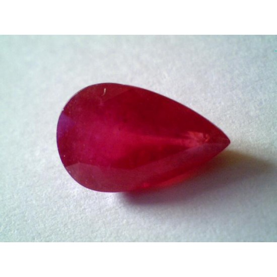 5 Ct Pear Shaped Natural New Burma Ruby Gems,Real Manik