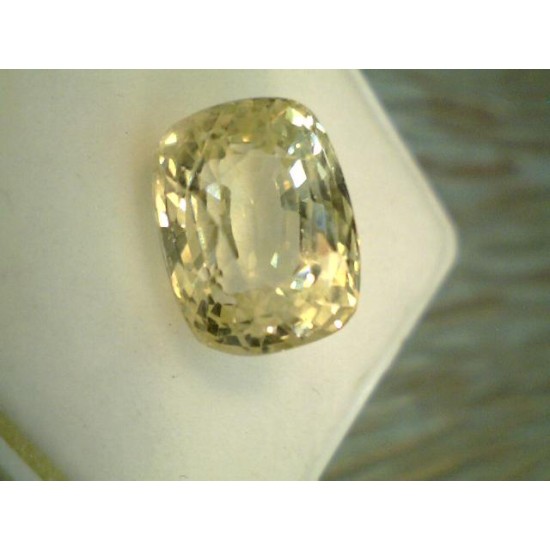 4.25 Carat Unheated Untreated Ceylon Natural Yellow Sapphire