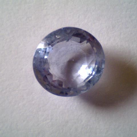 5.13 Ct Unheated Untreated Round Ceylon Blue Sapphire Neelam Gem 5.13 Ct Unheated Untreated Round Ceylon Blue Sapphire Neelam Gem