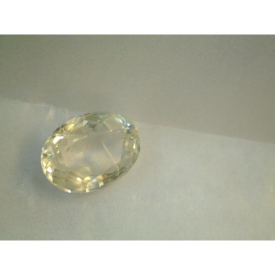 5.18 Carat Unheated Untreated Natural White Sapphire From Ceylon