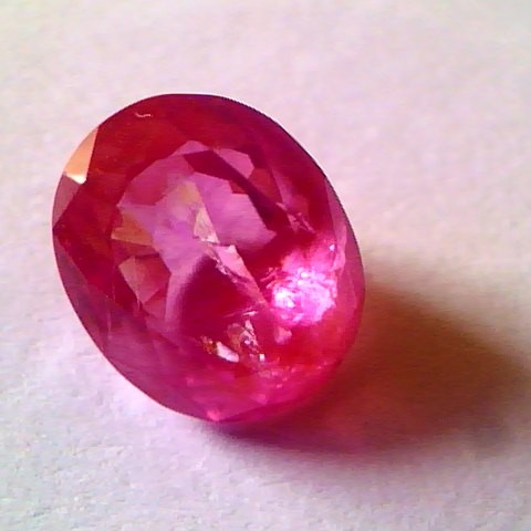 5.26 Ct Unheated Untreated Natural Old Burma Ruby Gemstone