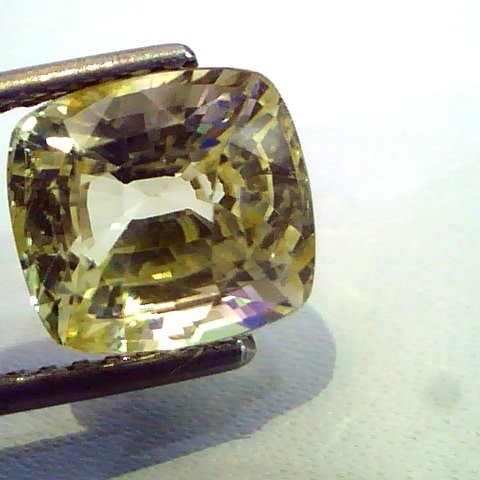 5.3 Ct Unheated Untreted Natural Ceylon Yellow Sapphire Pukhraj
