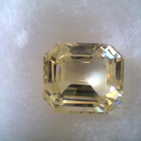 5.44 Ct Unheated Untreated Natural Ceylon Yellow Sapphire Gems 5.44 Ct Unheated Untreated Natural Ceylon Yellow Sapphire Gems