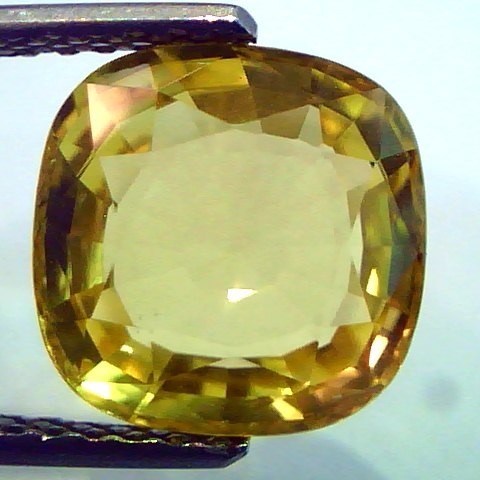 5.37 Ct Unheated Untreated Natural Ceylon Yellow Sapphire AAA