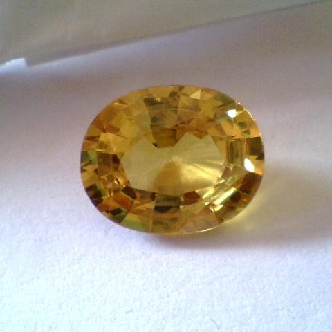 5.51 Ct Premium Natural Bangkok Yellow Sapphire,Real Pukhraj Gem 5.51 Ct Premium Natural Bangkok Yellow Sapphire,Real Pukhraj Gem