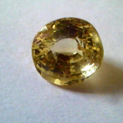 5.67 Ct IGI Certified Unheated Untreted Natural Ceylon Yellow Sapphire