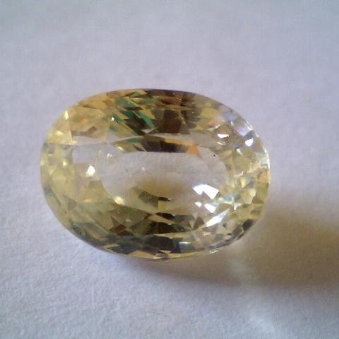 5.70 Ct Unheated Untreated Natural Ceylon Yellow Sapphire Gems